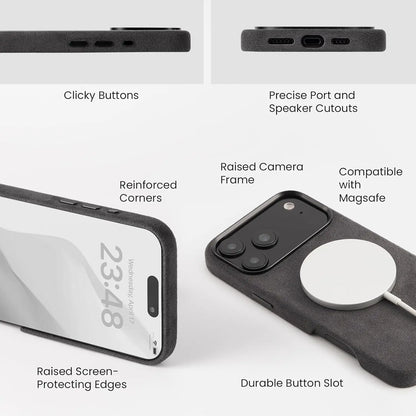 Luxury Alcantara Magnetic iPhone Case