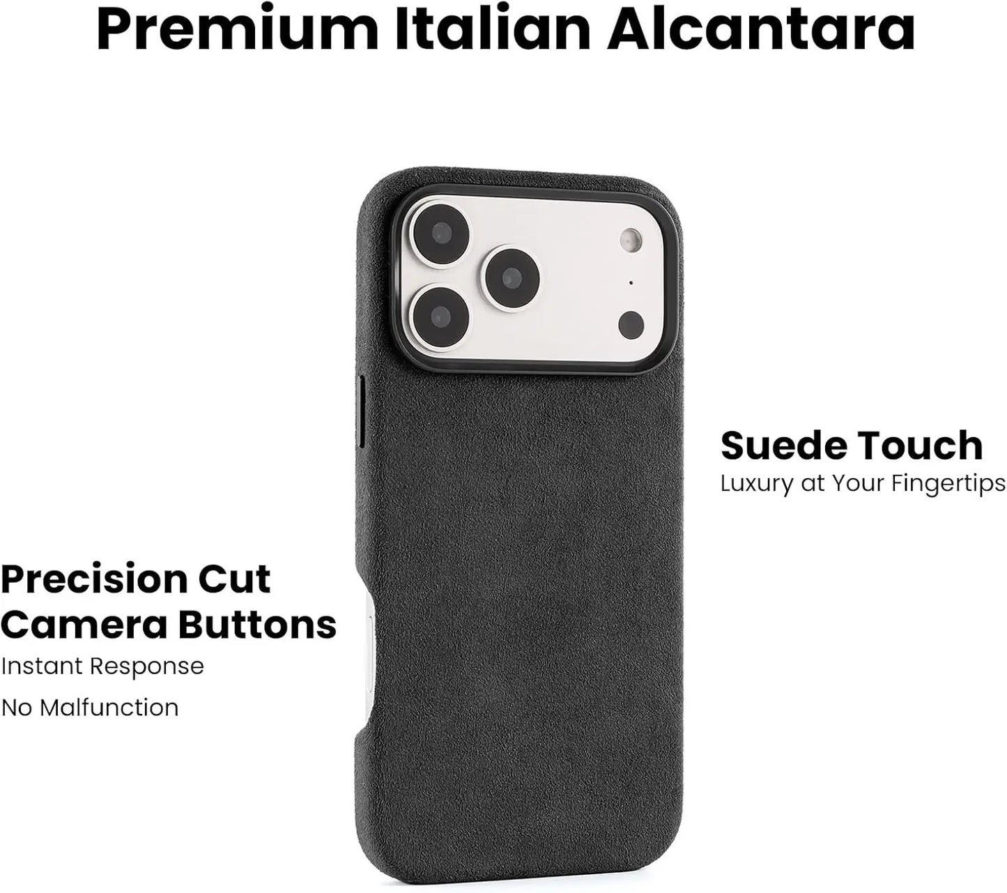 Luxury Alcantara Magnetic iPhone Case