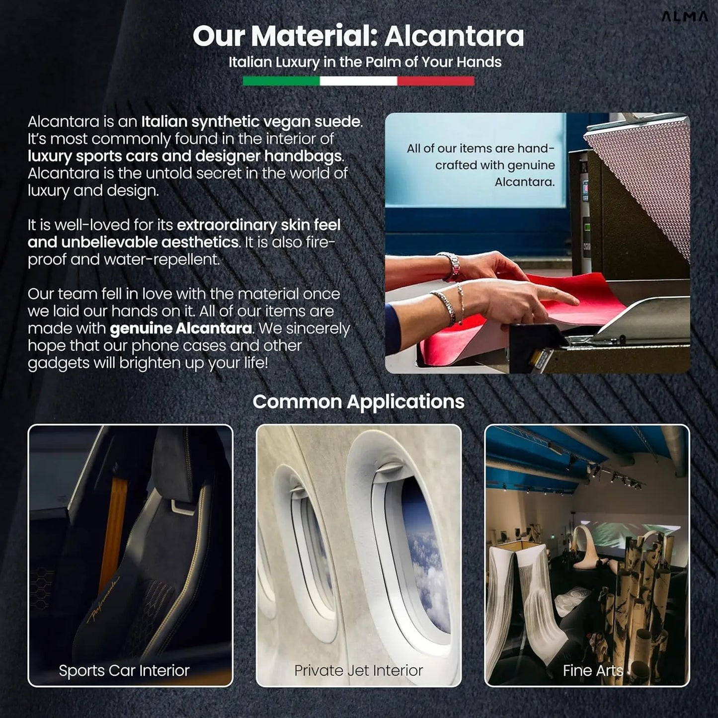Luxury Alcantara Magnetic iPhone Case